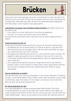 Vorschau - Arbeitsblätter - Brücken - 2 Lesetexte mit Fragen - Seite 1