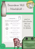 Vorschau - Arbeitsblätter - Müll Arbeitsblatt kostenlos - Deckblatt
