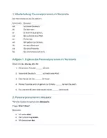 Vorschau - Arbeitsblätter - Personalpronomen Dativ Akkusativ + Schreibauftrag telc A2 - Seite 1