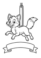 Vorschau - Poster - Klassentier Girlande "Fuchs" für die Fuchsklasse, zum Ausmalen - Seite 2