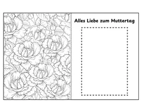 Vorschau - Mal- und Bastelvorlagen - Alles Liebe zum Muttertag - Karten zum selber basteln - Seite 3