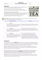 Vorschau - Arbeitsblätter - Analyzing texts - Analyse von Texten Sek II - Seite 1