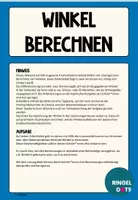 Vorschau - Stationenlernen - Winkel berechnen, Dreieck, Innenwinkelsumme, Nebenwinkel - Seite 1