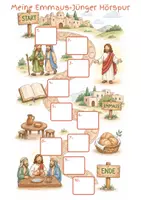 Vorschau - Interaktives Material - Emmaus-Jünger | Materialpaket: Hörspur & Lesespur | Interaktiv & 3-fach differenziert | Ostern & Auferstehung | Grundschule, Förderschule & Sek I | Klasse 1-5 - Seite 2