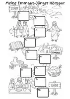 Vorschau - Interaktives Material - Emmaus-Jünger | Materialpaket: Hörspur & Lesespur | Interaktiv & 3-fach differenziert | Ostern & Auferstehung | Grundschule, Förderschule & Sek I | Klasse 1-5 - Seite 3