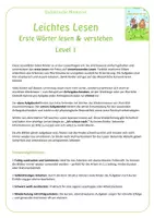 Vorschau - Arbeitsblätter - Leichtes Lesen - Materialpaket: Level 1-3 - Seite 2