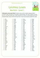 Vorschau - Arbeitsblätter - Leichtes Lesen - Materialpaket: Level 1-3 - Seite 3