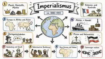 Vorschau - Arbeitsblätter - Lernposter + Arbeitsblätter zum Thema "Imperialismus" + Lösung & Fragen & MP3 + Mindmap + Infografik - Seite 2