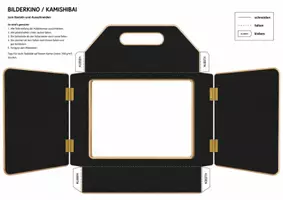 Vorschau - Mal- und Bastelvorlagen - Kamishibai / Bilderkino zum selbst Basteln - Deckblatt