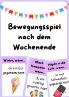 Vorschau - Spiele - Reflexion zum Wochenende - Wenn du..., dann... / Morgenkreis/Erzählkreis - Deckblatt