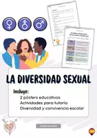 Vista previa - Unidades / Secuencias / Situaciones de Aprendizaje - La diversidad sexual – Orientación sexual, LGTBIQ+ y actividades | ESO/Bachillerato - Portada