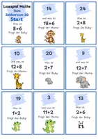 Vorschau - Spiele - Lesespiel Mathe 1-20 Riesen- und Zwergenaufgaben - Deckblatt