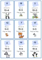 Vorschau - Spiele - Lesespiel Mathe 1-20 Riesen- und Zwergenaufgaben - Seite 1