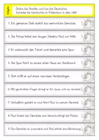 Vorschau - Aufgabenkarten - Präteritum Übungsstreifen - Seite 1
