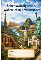 Vorschau - Arbeitsblätter - Sehenswürdigkeiten, Wahrzeichen und Weltwunder - Deckblatt