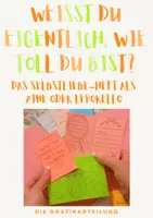 Vorschau - Arbeitsblätter - Weißt du eigentlich wie toll du bist?✨ Mini-Heft „Selbstliebe“ 💛✨ - Deckblatt
