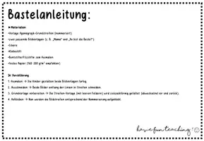 Vorschau - Mal- und Bastelvorlagen - Kippbild / Agamograph zum Muttertag - Vatertag ( Kopiervorlage) - Seite 1