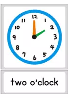 Vorschau - Bildkarten - FREEBIE! 20 Flashcards: Telling the time/ Uhrzeit (Englisch Grundschule und 5/ 6) - Seite 3