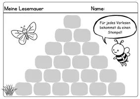 Vorschau - Arbeitsblätter - Meine Lesemauer - Seite 3