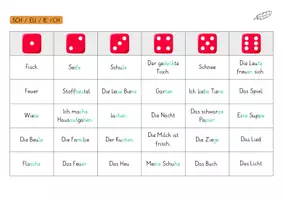 Vorschau - Arbeitsblätter - spielerische Leseförderung: Würfellesen - Seite 3