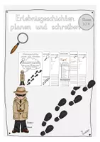 Vorschau - Arbeitsblätter - Erlebnisgeschichten planen und schreiben - Deckblatt