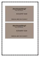 Vorschau - Mal- und Bastelvorlagen - Geschenkvorlage-"Du schaffst das" - Seite 1