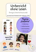 Vorschau - Stundenentwürfe - Unterrichtsstunde ohne Lesen: Thema Gefühle - Deckblatt