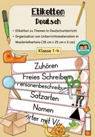 Vorschau - Anderer Materialtyp - Etiketten für Maxibriefkartons - Deutsch (Klasse 1-4) - Deckblatt