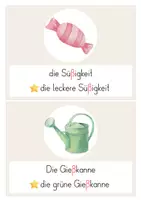 Vorschau - Arbeitsblätter - Schleichdiktat/ Laufdiktat ß | Klasse 1 | 8 Karten - Seite 3
