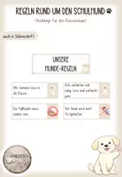 Vorschau - Fördermaterial/Inklusion - Schulhundregeln; Regeln für den Schulhundeinsatz - Deckblatt