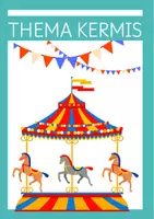 Voorbeeld - Thema de kermis in het dorp - Voorblad