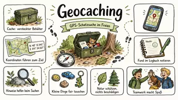 Vorschau - Arbeitsblätter - Lernposter + Arbeitsblätter zum Thema "Geocaching" + Lösung & MP3 + Mindmap + Infografik - Seite 2