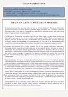 Vorschau - Stundenentwürfe - The Journalist's Dilemma – Ethics in Practice Media and Literature in Transition Englisch - Seite 1