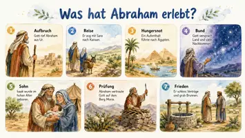 Vorschau - Arbeitsblätter - Lernposter + Arbeitsblätter zum Thema "Was hat Abraham erlebt?" + Lösung & MP3 + Mindmap + Infografik - Seite 2