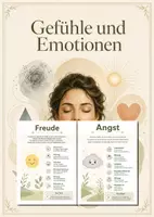 Vorschau - Poster - Lernkarte – Gefühle und Emotionen – Biologie – Sinne und Nervensystem 7. Klasse - Deckblatt