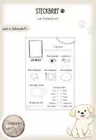 Vorschau - Arbeitsblätter - Steckbrief zum Kennenlernen (Hundeklasse) - Deckblatt