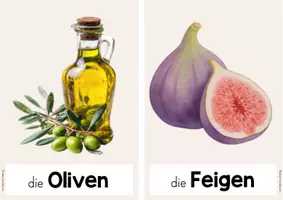 Vorschau - Mal- und Bastelvorlagen - Nahrung zur Zeit Jesu - Bildkarten & Arbeitsblätter - Seite 3