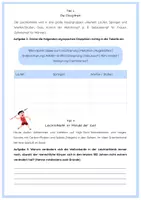 Vorschau - Arbeitsblätter - Passivenblatt Leichtathletik 8-10 - Allgemein: Geschichte und Disziplinen - Seite 1