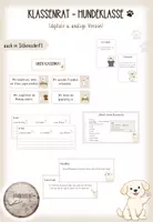 Vorschau - Fördermaterial/Inklusion - Klassenrat (digital & analog) - Hundeklasse - Deckblatt