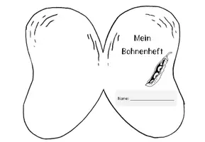 Vorschau - Mal- und Bastelvorlagen - Mein Bohnenheft: Entwicklungsphasen beobachten (Klasse 1/2) - Seite 1