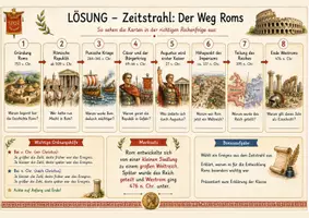 Vorschau - Arbeitsblätter - Zeitstrahl legen: Der Weg Roms – Von der Gründung bis zum Untergang Westroms - Seite 3