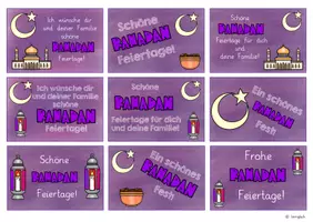 Vorschau - Anderer Materialtyp - Grußkarten zum Ramadan-Feiertag - Seite 1