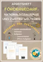 Vorschau - Arbeitsblätter - Nationalsozialismus & Zweiter Weltkrieg - Einfache Sprache - Deckblatt
