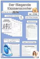 Vorschau - Mal- und Bastelvorlagen - Materialpaket - Der fliegende Klassenscooter - Seite 1