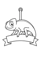 Vorschau - Mal- und Bastelvorlagen - Klassentier Girlande "Chamäleon" für die Chamäleonklasse, zum Ausmalen - Seite 3