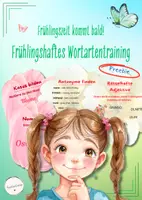 Vorschau - Bildkarten - Freebie: Wortarten im Frühling (Deutsch, Klasse 4-6) - Deckblatt