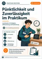 Vorschau - Arbeitsblätter - Pünktlichkeit und Zuverlässigkeit im Praktikum | Lernsituation mit Aufgaben & Differenzierung - Deckblatt