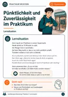 Vorschau - Arbeitsblätter - Pünktlichkeit und Zuverlässigkeit im Praktikum | Lernsituation mit Aufgaben & Differenzierung - Seite 1