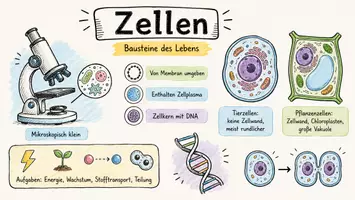 Vorschau - Arbeitsblätter - Lernposter + Arbeitsblätter zum Thema "Zellen" + Lösung & MP3 + Mindmap + Infografik - Seite 2