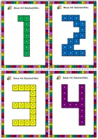 Vorschau - Stationenlernen - Steckwürfel Ziffern 0–9 – Zahlen bauen mit Steckbausteinen | Mathematik Material Grundschule & Förderschule - Seite 2